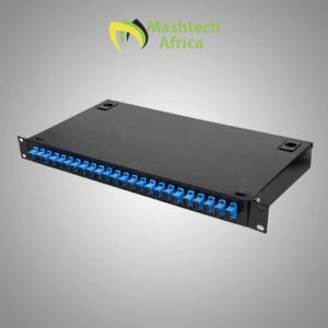 1U Fiber Optic Patch Panel Rack Mount 12 Core ODF With Pigtails SC