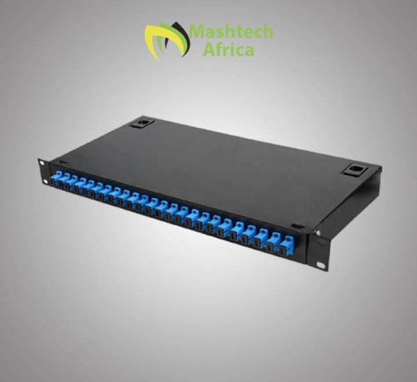 1U Fiber Optic Patch Panel Rack Mount 12 Core ODF With Pigtails SC