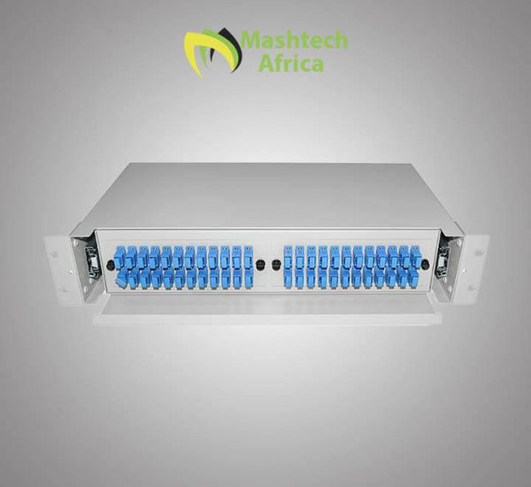 1U Fiber Optic Patch Panel Rack Mount 48 Core ODF With Pigtails SC