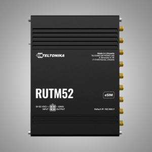 TELTONIKA 5G 4G (LTE) Cat.20 Industrial Cellular Router with eSIM support (RUTM52)