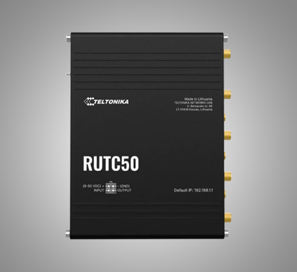 TELTONIKA 5G 4G (LTE) Cat.20 Wi-Fi 6 Industrial Cellular Router (RUTC50)