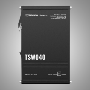 TELTONIKA 8 LAN PoE+ ports 10/100 Mbps Industrial DIN rail unmanaged switch (TSW040)