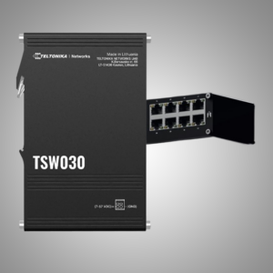 TELTONIKA 8 LAN ports 10/100 Mbps Industrial DIN rail unmanaged switch (TSW030)