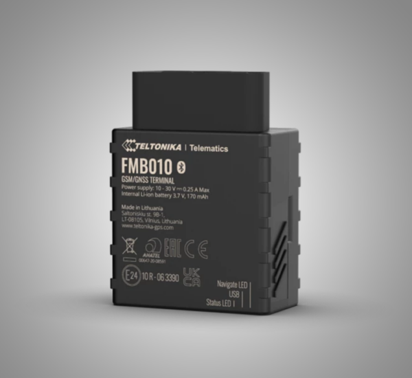 TELTONIKA An easy Plug and Track real-time tracking terminal with GNSS, GSM and Bluetooth connectivity (FMB010)