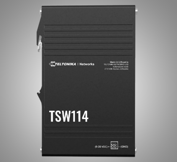TELTONIKA Industrial DIN rail unmanaged switch (TSW114)
