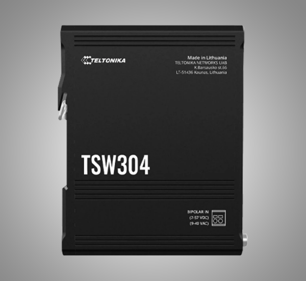 TELTONIKA Industrial DIN rail unmanaged switch (TSW304)