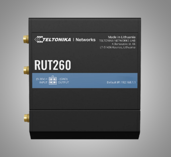 TELTONIKA LTE Cat6 Industrial Cellular Router (RUT260)